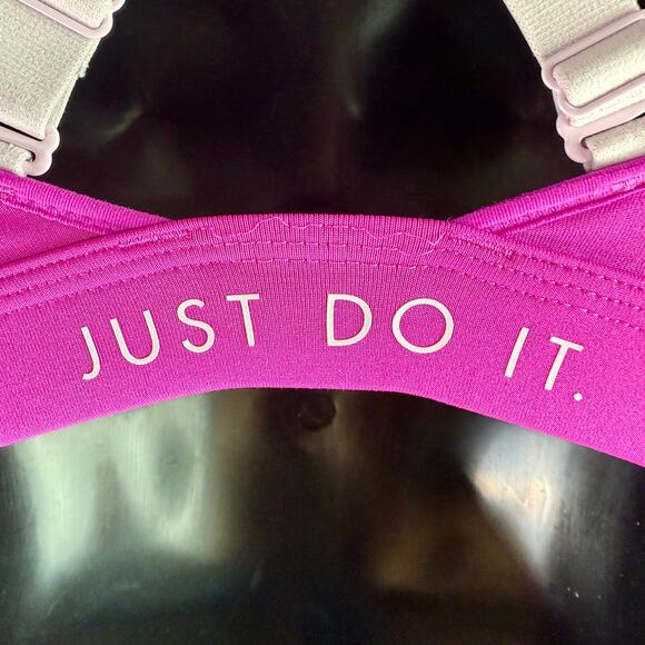 Nike Women's Small Pink Dri-Fit Impact High Support Strappy Sports Bra Athletic - Picture 8 of 8